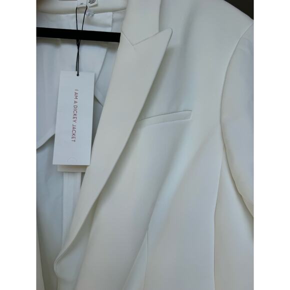 NWT Veronica Beard Iconic Scuba Dickey Jacket Blazer White Size 20 - Picture 9 of 13